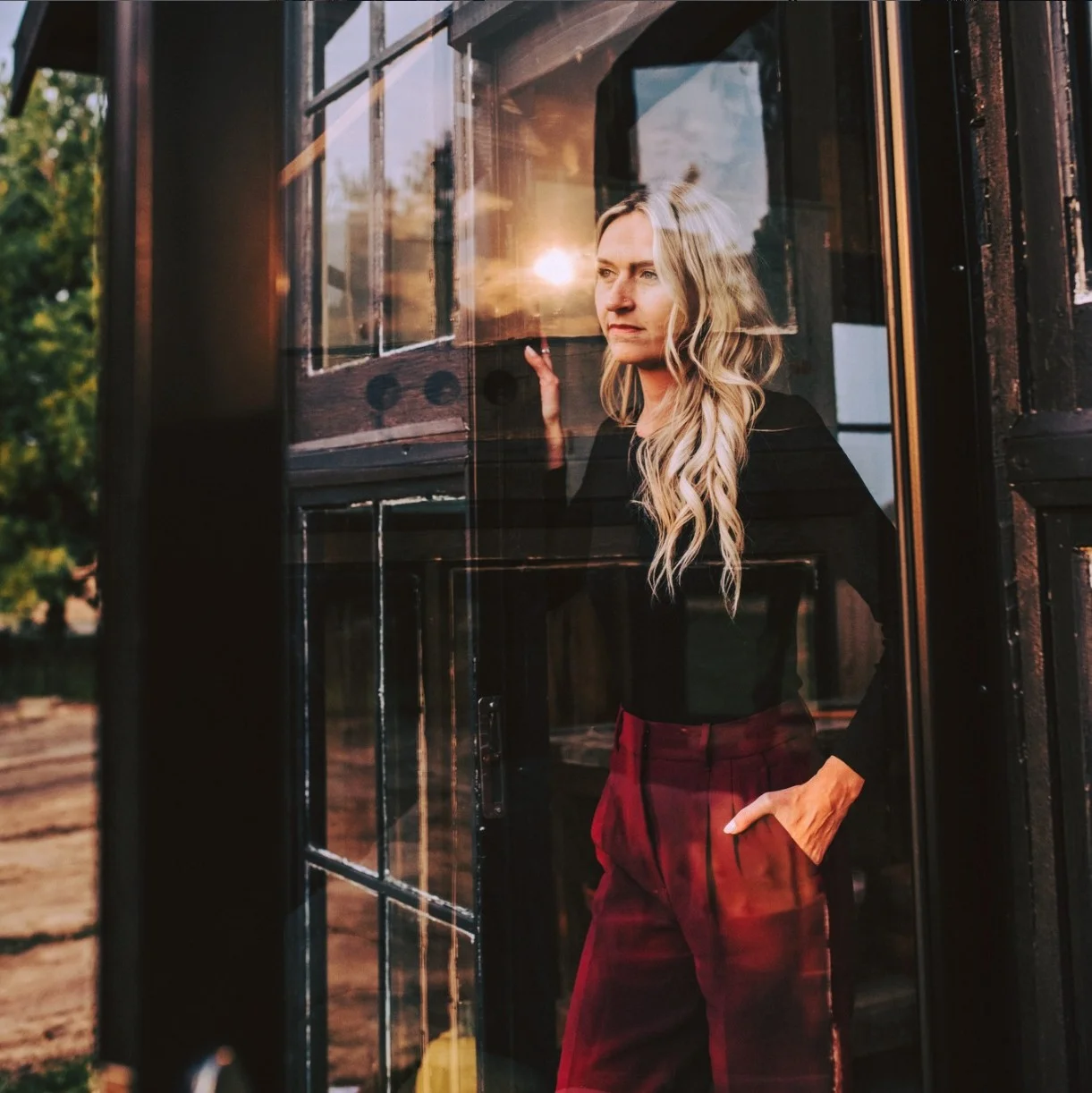 Leanne Sawchuk, couples therapist in Waterloo, in a bright, relational space.